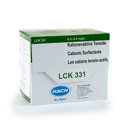 Cationic surfactants cuvette test 0.2-2.0 mg/L, 25 tests