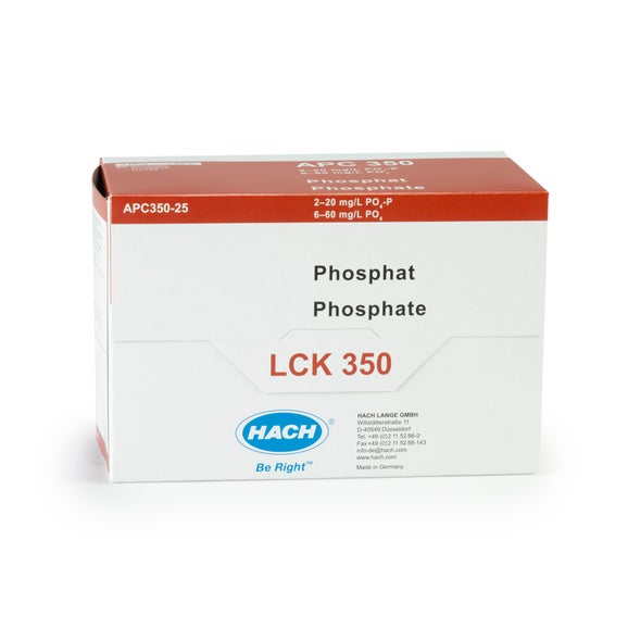 Phosphate (ortho/total) cuvette test 2.0 -20.0 mg/L PO₄-P, 25 tests