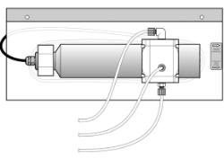 Flow through unit for NT3100 sc/NT3200 sc 5 mm, Nitratax plus sc 5 mm, Uvas plus sc 5 mm probe