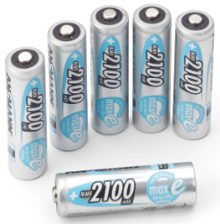 6 Rechargeable NiMH Batteries