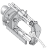 Stainless Steel safety armature for TSS EX1 sc inline