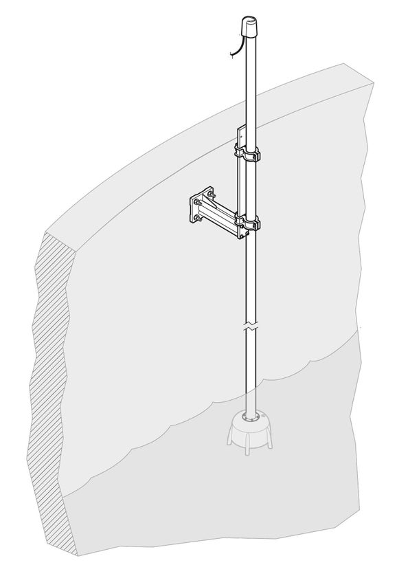 Stainless Steel pole mount kit for SONATAX sc