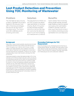Lost Product Detection and Prevention Using TOC Monitoring