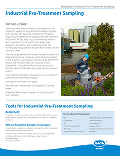 Industrial Pre-Treatment Sampling